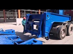 Hydraulic RGN Low Bed Trailer Operation: Loading & Unloading Guide!
