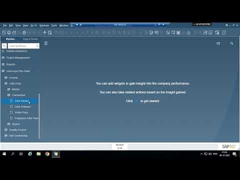 SAP Gate Entry Process
