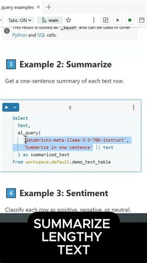 Databricks AI SQL Functions - ai_query