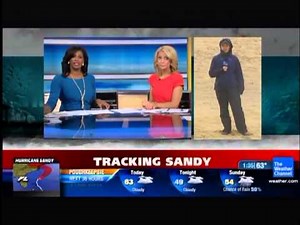 Hurricane Sandy Weather Channel Coverage Clip 2