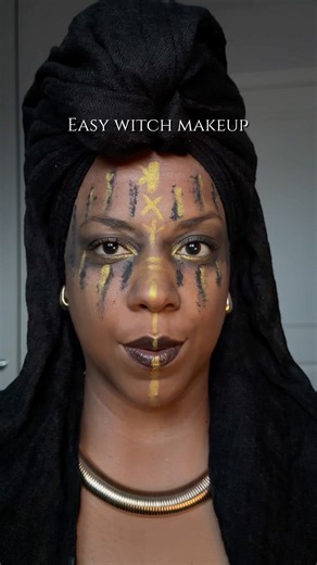 Easy witch halloween makeup