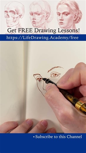 https://oldmasters.academy/free - pen and ink portrait sketching