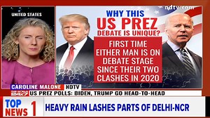 President Biden and former President Donald Trump squared off in the first presidential debate of the 2024 election. The debate, hosted by CNN, is the first time either candidate has been on a debate stage since 2020. The candidates kicked off the debate by slamming each other's records on the economy, immigration and abortion rights. | NDTV