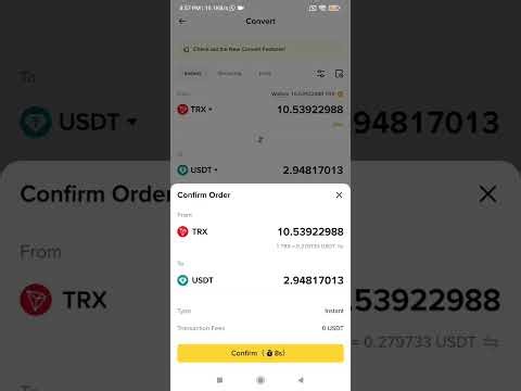 How to Convert TRON to USDT in Binance (How to Swap TRX for USDT in Binance)