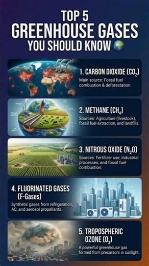 Top 5 green house gases You should know