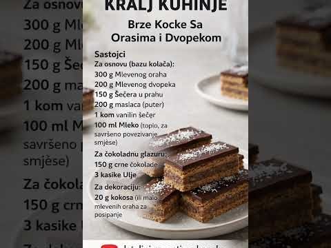 Brze Kocke Sa Orasima i Dvopekom