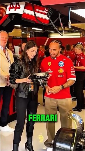 Ana de Armas Brings Star Power to Ferrari F1 Garage🔥🏎️#shorts
