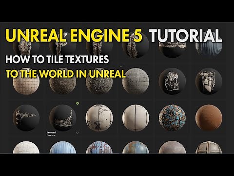 Unreal Engine 5 UE5 Free Tutorial - How To Tile Textures To The World In Unreal