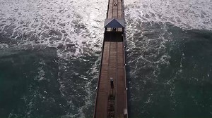 PIER DAMAGE: Sky Drone 25 shows the damage rough surf caused to the Juno Beach Pier. http://bit.ly/2Hhta82 | WPBF 25 News