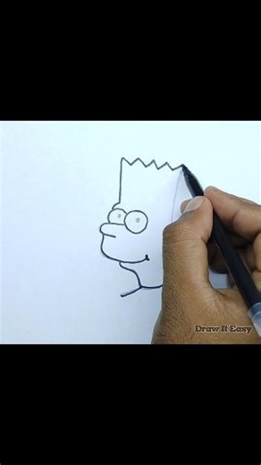 How to Draw Bart Simpson Easily | Step-by-Step Cartoon Drawing Tutorial for Beginners