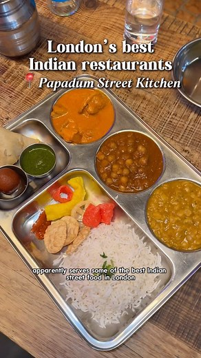 ad Want to try Indian street food in London?⤵️ Everyone tells me you can’t find authentic Indian street food in central London but they obviously haven’t heard of @papadumuk yet! I visited Papadum Street Kitchen and loved their Indian street food. Papadum have three London locations - James street right near Oxford street, St. Paul’s and London Wall. It’s a casual, quick service vibe with walk-ins only, so you don’t need to worry about getting a reservation in advance. I loved their pani puri, c