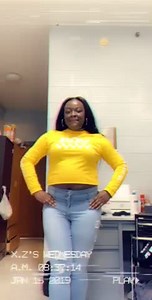 Girl records herself dancing, throws head back and wig falls off her head, Los Angeles, CA - 29 Mar 2019