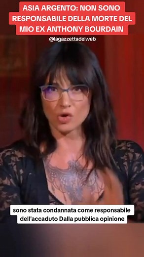 Asia Argento e il suo rapporto con Anthony Bourdain