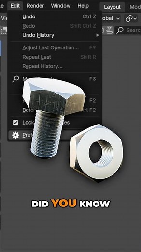 Blender Trick: Perfect Bolts in Seconds!