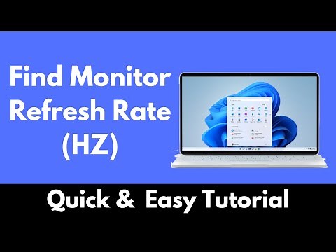 How to Find Monitor Refresh Rate HZ on Windows 11 | Check Hertz of a Monitor in Windows 11