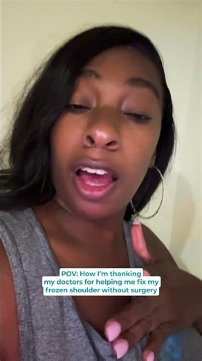 POV: You finally found relief from frozen shoulder without surgery.