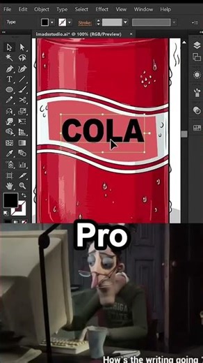 Beginner vs pro Tutorial in Adobe illustrator 😎 #illustratortutorials #beginnervspro