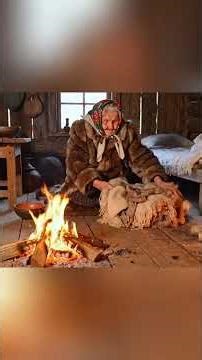 A Baby Snow Leopard Chasing a Rabbit Is Snared Near a Cliff— Saved by a 93-Year-Old Grandma🐆❄️👵#snow