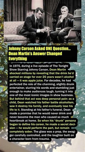 Johnny Carson Asked ONE Question... Dean Martin's Answer Changed Everything #shorts