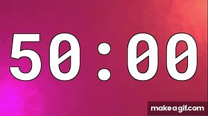 50 MINUTES TIMER COUNTDOWN on Make a GIF