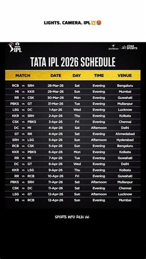 ipl 2026 schedule time table