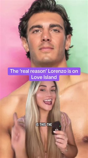 The ‘real reason’ Lorenzo is on Love Island #lorenzo #loveisland #loveislanduk #realitytv #uktv