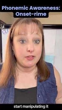 Onset-rime is a critical phonological awareness skill to teach emerging readers.