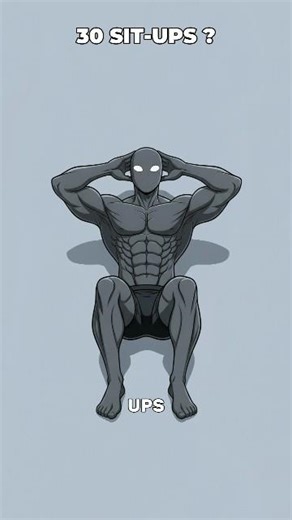 100 Sit-Ups Every Day for 30 Days 🔥 What Happens to Your Body? #shorts