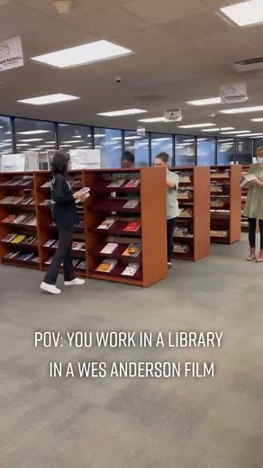 The Kankakee Public Library... but make it a Wes Anderson film 🎥 #kankakee #kankakeepubliclibrary #wesanderson #wesandersonfilm