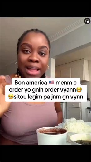 Bon America menm se order yo genlè order vyann. Sitou legim yo pa janm gen vyann. #haitianfood #fyp #haitian #haitiancuisine | Discover Haitian Cuisine