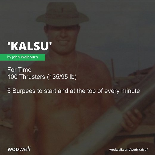 "Kalsu" Workout, CrossFit Football Benchmark WOD | WODwell