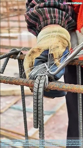 Steel Mastery: How Workers Secure Rebar Frames in Seconds