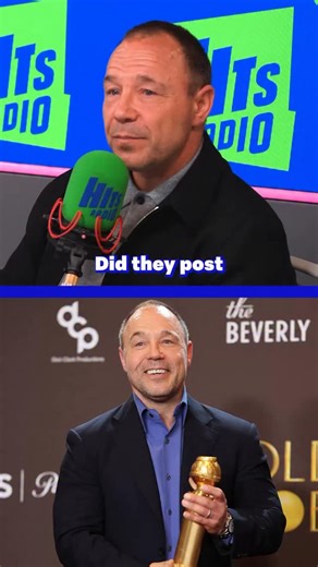 When the Golden Globe goes globetrotting ✈️😭 Season 2 of A Thousand Blows is out on Disney now! 🥊 #StephenGraham #GoldenGlobes #AThousandBlows | Hits Radio