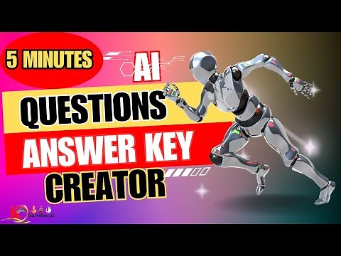 Question Paper and answer key-AI | MCQ generator with Artificial Intelligence AI in tamil tutorial