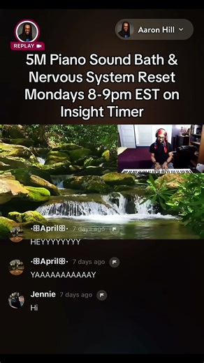 5M Piano Sound Bath & Nervous System Reset | Live Tonight 8pm ET