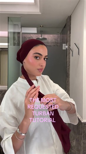 Turban Tutorial: How to Wrap a Sleek Abaya Veil Turban