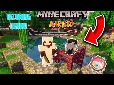 Becoming a Genin! IceeRamen Mod and Server! Naruto Minecraft Mod MMO RPG Server SMP