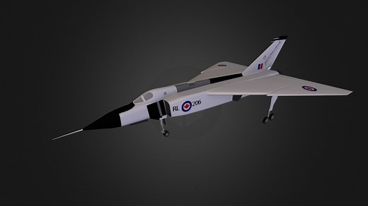 Avro CF-105 Arrow - Download Free 3D model by helijah