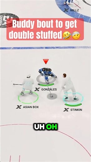 Double stuffed bro’s Oreo 🤕🫨 NHL26 gameplay #nhl #nhl26 #gaming #trending #funny big hit highlight