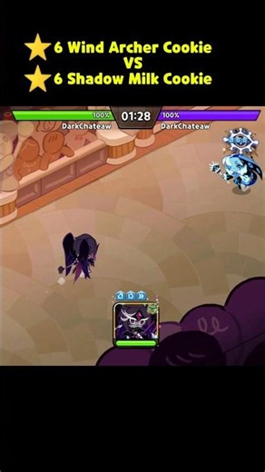 ⭐6 Wind Archer Cookie VS ⭐6 Shadow Milk Cookie #cookierunkingdom
