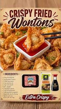 Fried Wonton Recipe | Kitchen Fun With My 3 Sons