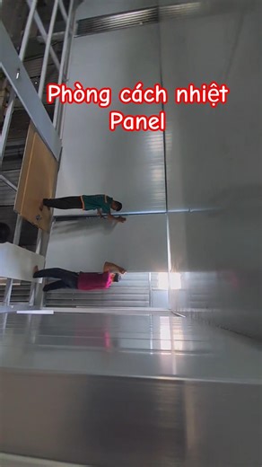 Lắp dựng vách panel cho văn phòng làm việc chống nóng #handwork #panel #cachnhiet #vanphong