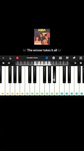 THE WINNER TAKES IT ALL - ABBA || PIANO - cover, notes, easy tutorial #shorts #status #trending
