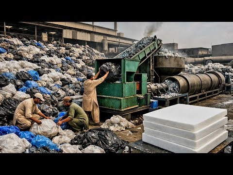 Pakistan No. 1 INSANE Unbelievable Plastic and Iron Recycling and Manufacturing Factory Process.
