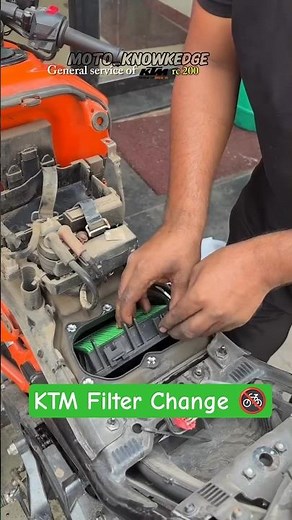 How to change KTM Bike Air Filter?