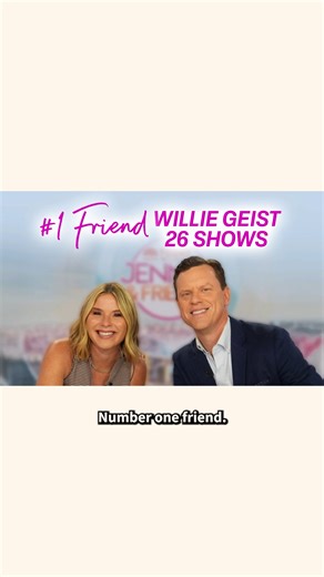 TODAY with Jenna & Friends on Instagram: "A round of applause for our #1 friend, Willie Geist! 🤗 💕 #JennaAndFriends"