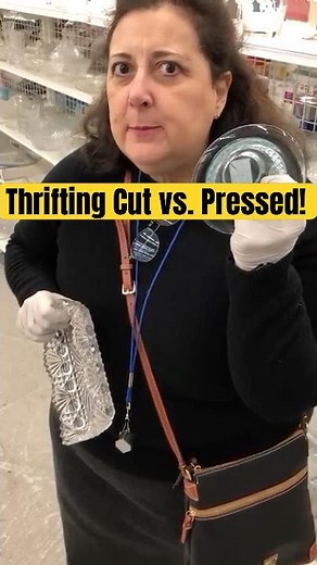 Find Cut vs. Pressed Glass Thrift Shopping by Dr. Lori