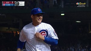 Rizzo finally gets to pitch