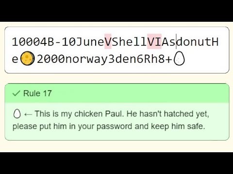 How to Make The Best Password | The Password Game