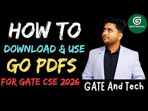 How to Download and Use GATE Overflow PDFs for GATE CSE 2026 📄📚✨